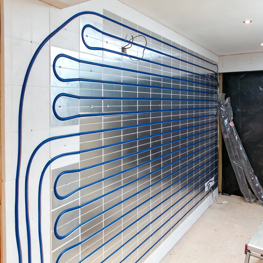 Custom Wall Heating Pipe Installation