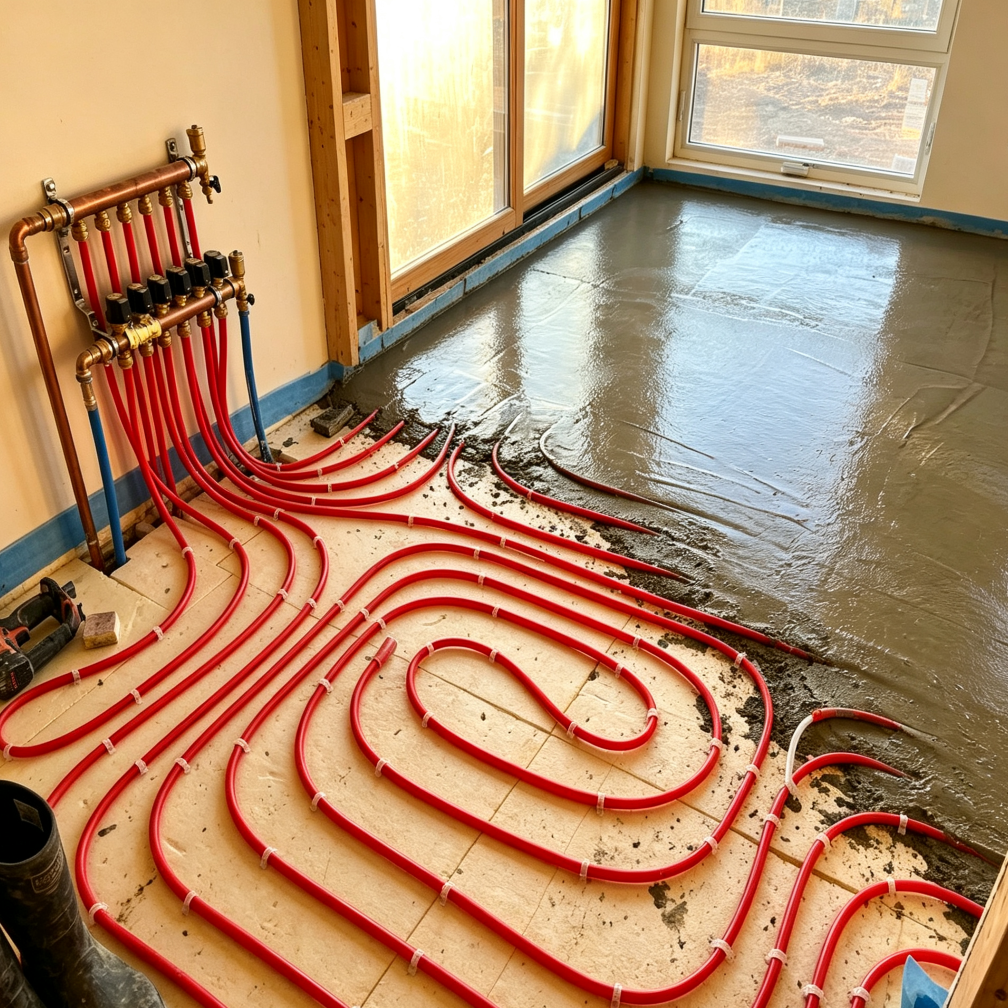 Custom Kitchen Heating Installation